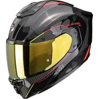 Scorpion Casque Exo-1500 Carbon Air Mundi, noir/rouge/jaune, taille S (55/56)