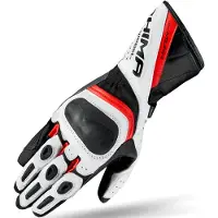 SHIMA Miura Perforated Femme Noir Blanc Rouge Gants Taille L
