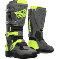 Acerbis Whoops Bottes Motocross Gris Jaune Taille 43
