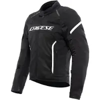 Dainese Veste de moto en textile Air Frame 3 2.0, noir/blanc, taille 52
