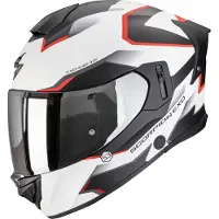 Scorpion EXO-530 Air Clip, casque intégral ,Mat Blanc/Noir/Rouge ,S
