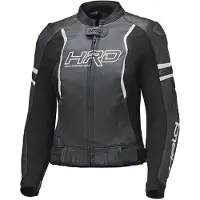 Held Veste de moto en cuir Street Rocket 4 pour femmes, noir/blanc, 80