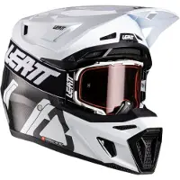 Leatt 9.5 Carbon V26 Casque de motocross avec lunettes