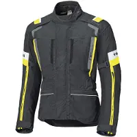 Held Veste textile imperméable pour moto 4-Touring II, noir/jaune, L