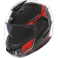 Nolan Casque pliant N90-3 06, noir/rouge, taille S (56)