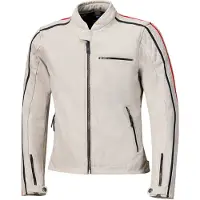 Held Brixham 52420 Veste en cuir Gris/Rouge 58 hommes