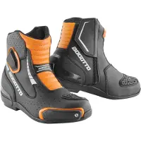 Bogotto Cartagena Perforé Bottes Noir Orange Taille 39