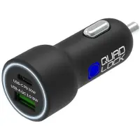 Quad Lock Chargeur allume-cigare double USB (C+A) 48W