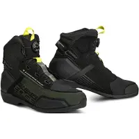 SHIMA Edge Vented Noir Dark Vert Chaussures de Moto Taille 44