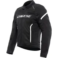 Dainese Air Frame 3 S26, veste textile pour moto, noir et blanc, taille 60