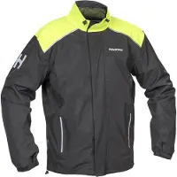 Halvarssons Veste de pluie moto Bofallet, noir/jaune, 3XL