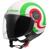 LS2 LS2OF558SphereLuxIIUrbyBlancVertRouge06CasqueJet Taille XL