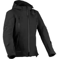 Difi Jayden, veste textile imperméable pour femmes, idéale pour la moto, couleur noire, taille L
