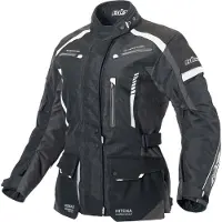 Büse Torino II blouson textile moto pour femmes, noir/blanc, 46