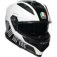AGV Casque K7 Super 46, blanc/noir/jaune, S (55/56)