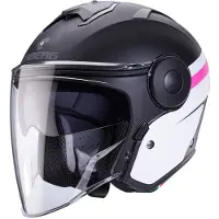 Caberg CabergSohoZephirMatNoirBlancRoseCasqueJet Taille S