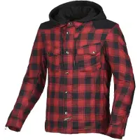 Macna Veste de moto en tissu Macna Inland Plaid, rouge, taille L