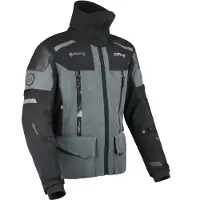Dane Elec DANE Bornholm Pro blouson textile moto étanche, noir/gris foncé, 2XL