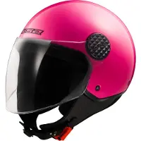 LS2 OF558 Sphere Lux II Solid Fluo Rose Casque Jet Taille M