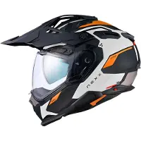 NEXX X.WED3 Keyo Blanc Orange Mat Casque Adventure Taille XS
