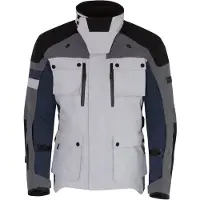 Merlin Veste textile pour moto Solitude D3O, bleu/gris, 2XL