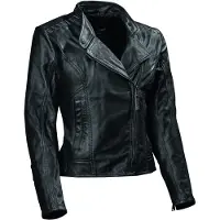 Difi Rose Blouson en cuir de moto pour femmes