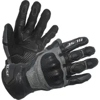 Büse Miles Gants Noirs Gris Perforés Taille 9