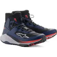 Alpinestars Speedforce XR, chaussures ,Bleu Foncé/Noir/Rouge Néon/Gris ,11 US
