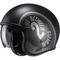HJC V30 Harvey MC5SF Casque Jet Noir/Gris clair S unisex