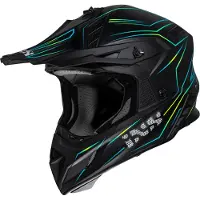 IXS IXSiXS189FG2.0NoirMatJauneCasquedeMotocross Taille M