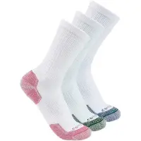 Carhartt Midweight Cotton Blend Crew Chaussettes pour femmes - pack de 3 Taille