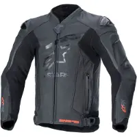 Alpinestars Veste de moto en cuir perforé GP Plus R V4 Rideknit, noir, 48
