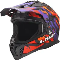 LS2 Mx708 Fast Ii Grotesk Ece 22.06 Casque tout-terrain Noir XL Noir XL
