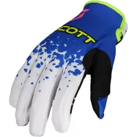 SCOTT 350 Race Evo Off-road Gloves Blanc,Bleu M / Short