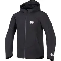 Alpinestars Aeroshell WP, veste textile imperméable ,Noir/Noir ,XL