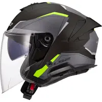 LS2 LS2OF618VersoIIAirNoirH-VisJauneCasqueJet Taille XS