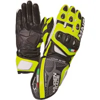 MUGENRACE Neptun Gants Noir Blanc Jaune Néon Taille S