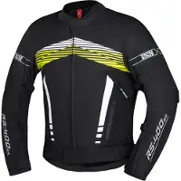 IXS RS-400-ST 3.0 Veste Moto Textile Imperméable Noire Blanche Jaune Taille L
