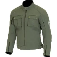 Merlin Veste textile laminée Coplow Eco D30 pour moto, vert, S