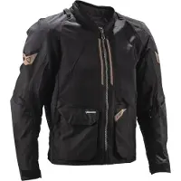 Leatt FlowTour 4.5 Short V26, veste en textile ,Noir/Gris/Bronze ,L