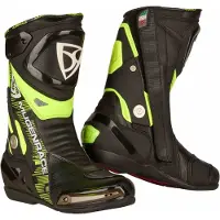 MUGENRACE Sphantom Plus Bottes Noires Jaune Néon Perforées Taille 41