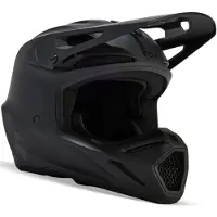 FOX V3 Solid Mat Noir MIPS Casque Cross Taille 2XL