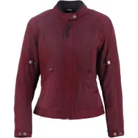 Helstons Veste de moto en textile pour femme Helston Stoner Evo Air Mesh, rouge foncé, XL