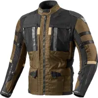 Berik Veste de moto textile imperméable Absolute Zero RX, noir/marron, taille 58