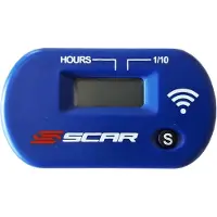 Scar Compteur horaire sans fil avec velcro bleu
