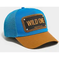 John Hatter & Co Casquette Trucker Wild One Rubber - Bleu, Bleu
