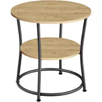 Leobert Table D'appoint - - Chêne Artisan - 54 X 54 X 55,5 Cm