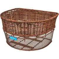 BRN Venezia Dark Wicker Front Basket Marron