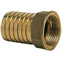 Osculati Raccord de flexible en laiton coulé, intérieur 1/4" x 8 mm, 1 pièce
