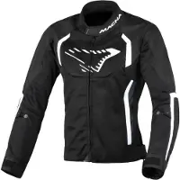Sonstiges Veste textile de moto Macna Grisca pour femme, noir/blanc, XL